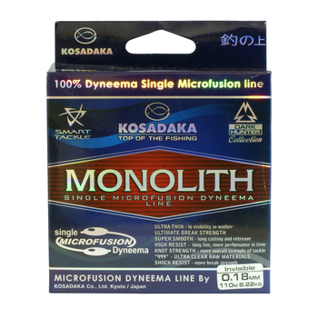 Плетеный шнур Kosadaka Monolith 110м 0.20мм 9.85кг белый